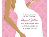 Doc Milo Online Baby Shower Invitations African American Pink Belly Baby Shower Invitation