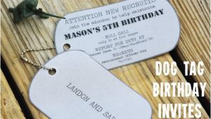 Dog Tag Birthday Invitations Army Dog Tag Birthday Invitation Inspiration Made Simple