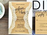 Doily Wedding Invitation Template Diy Rustic Doily Wedding Invitations Youtube