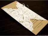 Doily Wedding Invitation Template Items Similar to Rustic Chic Wedding Invitation Deposit