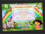 Dora Customized Birthday Invitations Custom Dora the Explorer Birthday Party Invitations Diy