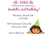 Dora Customized Birthday Invitations Dora Birthday Invitation