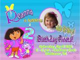 Dora Customized Birthday Invitations Dora Invitation Template Invitation Template