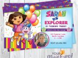 Dora Customized Birthday Invitations Dora the Explorer Invitation Personalized Dora Birthday