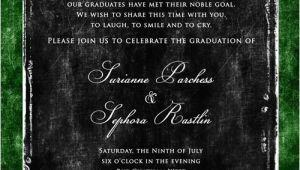 Double Graduation Party Invitations Double Graduation Photo Invitation Open House Sisters