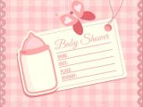 Download Free Baby Shower Invitations Baby Shower Girly Invitation Vector