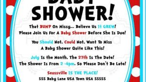 Dr Seuss Baby Shower Invitations Etsy so Cute Dr Seuss Baby Shower Invitation by