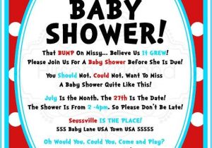 Dr Seuss Baby Shower Invitations Etsy so Cute Dr Seuss Baby Shower Invitation by