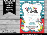 Dr Suess Baby Shower Invites Printed Dr Seuss Baby Shower Invitations