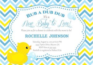 Duck Baby Shower Invitations Boy Rubber Duck Baby Shower Invitation Duck Printable