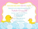 Duck themed Baby Shower Invitations Rubber Duck Baby Shower Invitation Rubber Duckie Invitation