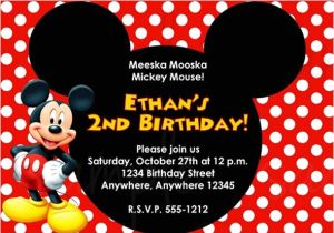 Editable Mickey Mouse Birthday Invitation Template Free 63 Printable Birthday Invitation Templates In Pdf