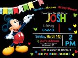 Editable Mickey Mouse Birthday Invitation Template Mickey Birthday Invitations Free