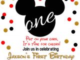 Editable Mickey Mouse Birthday Invitation Template Mickey Mouse Birthday Invitation Template Postermywall