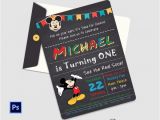 Editable Mickey Mouse Birthday Invitation Template Sample Mickey Mouse Invitation Template 13 Download