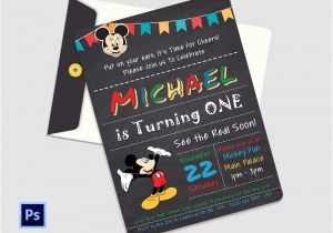 Editable Mickey Mouse Birthday Invitation Template Sample Mickey Mouse Invitation Template 13 Download