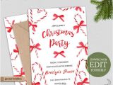Editable Party Invitation Template Editable Christmas Party Invitation Instant Download