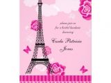 Eiffel tower Bridal Shower Invitations Eiffel tower French Bridal Shower Invitation Zazzle