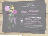 Electronic Bridal Shower Invitations Vintage Bouquet Bridal Shower Invitation Various Color