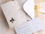 Elegant Affordable Wedding Invitations Elegant Ivory butterfly Art Deco Tri Fold Affordable