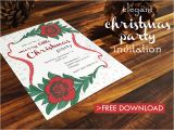 Elegant Christmas Party Invitation Template Free Download Free Elegant Christmas Party Printable Download Print