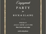 Elegant Party Invitation Templates Free Elegant Gold Engagement Party Invitation Template Free