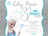 Elsa Party Invitation Template Disney Frozen Birthday Invitation Queen Elsa Anna Glitter