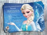 Elsa Party Invitation Template Disney Princess Frozen Elsa Birthday Party Printable