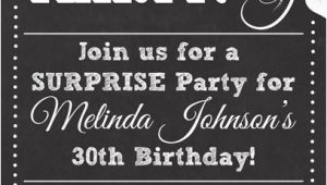 Email Birthday Invitations for Adults Chalkboard Look Adult Birthday Party Invitation