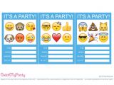 Emoji Birthday Invitations Free Free Emoji Party Printables