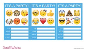 Emoji Birthday Invitations Free Printable Free Emoji Party Printables