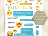 Emoji Party Invitation Template Emoji Party Invitation iPhone Invitation Emoji Birthday