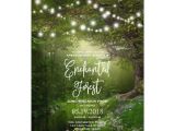 Enchanted forest Wedding Invitation Template Enchanted forest String Lights Prom Invitations Zazzle Com