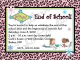 End Of School Year Party Invitation Wording She Sparkles End Of School Year Celebration