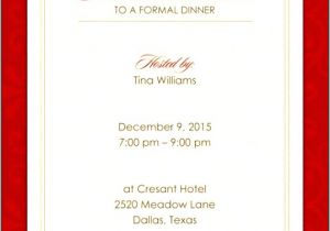 Example Invitation Dinner Party 9 formal Dinner Party Invitation Wording