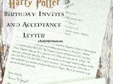 Example Letter to Accept A Birthday Party Invitation Harry Potter Birthday Invitations and Authentic Acceptance