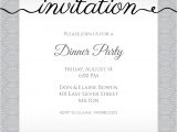 Example Of Invitation to Dinner Party Ribbon Writing Dinner Party Invitation Template Free