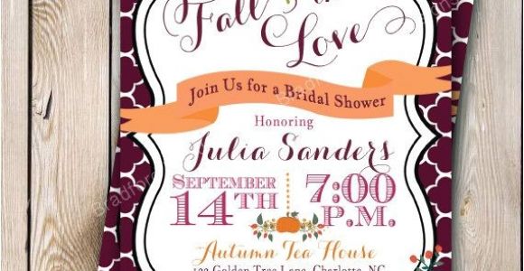 Fall Bridal Shower Invitations Free Fall Bridal Shower Invitation Autumn Bride Autumn Wedding