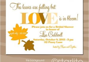 Fall Bridal Shower Invitations Free Fall theme Autumn theme Bridal Shower Invitation Fall
