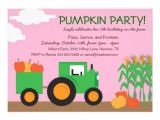 Fall themed Party Invitations Fall Farm theme Party Invitation 5 Quot X 7 Quot Invitation Card