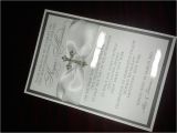 Fancy Baptism Invitations Munion Baptism Sale Fancy White and Silver Shimmer 5×7