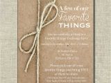 Favorite Things Birthday Party Invitation Gift Exchange Favorite Things Party Invite Brown Paper