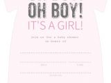 Fill In the Blank Baby Shower Invitations Oh Boy Its A Girl Fill In the Blank Baby Shower Invitation
