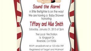 Fireman Baby Shower Invitations Firefighter Baby Shower Invitation Fireman Baby Shower