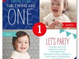 First Birthday Invitations for Twins 12 Twin Birthday Invitations Templates – Free Sample