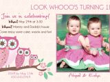 First Birthday Invitations for Twins Twins 1st Birthday Invitation You Print