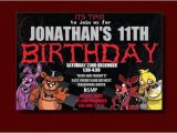Five Nights at Freddy S Birthday Invitations Printable Five Nights at Freddy S Birthday Invitation by