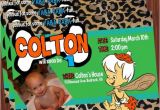 Flintstones Baby Shower Invitations Bam Bam Invitation Bamm Bamm Flintstone by Mimisdollhouse