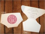Folded Baby Shower Invitations Folded Diaper Invitation Templates with Instructions How