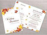 Folded Wedding Invitation Templates Diy Printable Wedding Folded Invitation Card Template